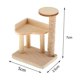 thumbnail image 3 of 1:12 Dollhouse Pet Cat Tree Tower Toys Miniatures Furniture Decor For 1/12 Doll House Furniture Dec, 3 of 4
