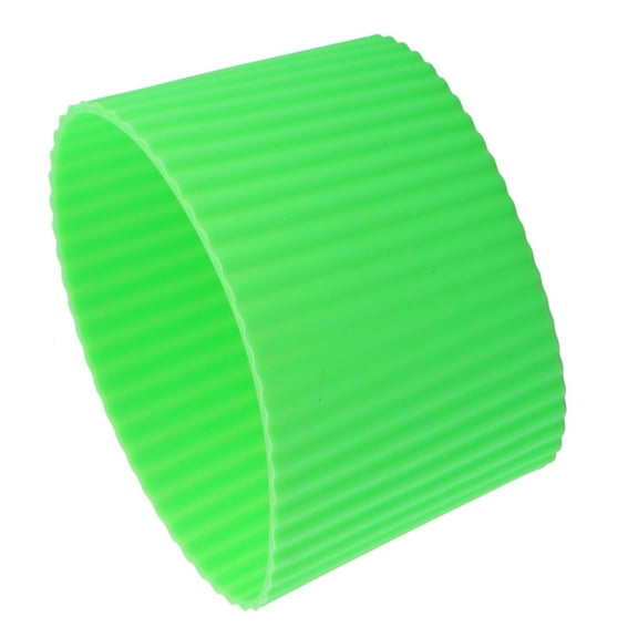 Silicone Heat Resistant Nonslip Glass Bottle Cup Sleeve Protector Cover Green