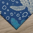 thumbnail image 4 of Addison Rugs Indoor/ Outdoor Surfside Turtle Washable Rug New Blue - 8' x 10', 4 of 5