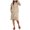 07# Khaki, variant on Ihhxva Women's Cotton Linen Lounge Set with Pockets Casual Relaxed Short Sleeve Shorts Summer Vacation Loungewear Two Piece Soft Breathable Loose Fit S-2XL