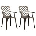 thumbnail image 4 of vidaXL Bistro Set Cast Aluminum Balcony Furniture Multi Colors 3/5 Piece, 4 of 49