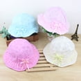thumbnail image 4 of Douhoow Cute Summer Kids Girl Sun Hat Cotton Cap Sun-proof Breathable Bucket Hat, 4 of 7
