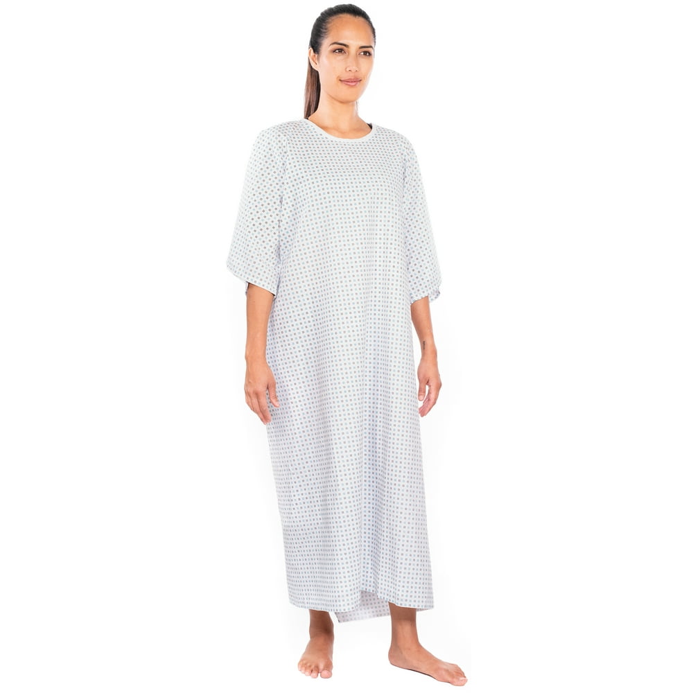 Personal Touch Unisex Hospital Patient Gown One Size Pack of 4 (Teal