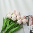20 Pcs Multicolor Tulips Artificial Flowers Tulip Stems Real Feel PU