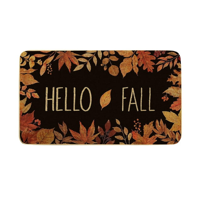TIELUTT Hello! This Is A Fall Style Floor Mat. It's A Maple Leaf Floor Mat Suitable for Couch Throw Blankets Throw Blanket Small Living Room Area Rugs 8x10 under 100 Padded Rugs for Living Room Clown