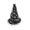 White, variant on Halloween Witch Hat, Tinsel Party Hat with Pumpkin and Ghost Decorations, Accessory for Adults