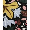 thumbnail image 7 of TOWN & COUNTRY LUXE Livie Floral Drip Everwash® Washable Multi-Use Decorative Rug, Kitchen Rug, Low-Profile Door Mat, Bedroom Rug and Dorm Room Rug with Non-Slip Backing, Black, 24"x40", 7 of 7