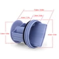 thumbnail image 6 of NFTIGB Washer Drainage Pump Drain Outlet Seal Cover Plug Fit for Siemens WM1095 1065 WD7205 Washing Machine 6.3cm / 2.5in Heavy Duty Replacement Part Blue Color Stylish Design (1 Count), 6 of 9