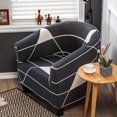 thumbnail image 6 of Printed Slipcover Tub Cover Non-Slip Anti-Skid Arm Cover Furniture Soft for Bar Counter Living Room - pattern 6, 6 of 8