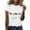White, variant on kaondbfi Women's Wine Glass Printed Shirt Short Sleeve Round Neck T Shirt Fashion Top Lightweight Soft Casual Summer Tops Womens Essentials Fashion Clothing