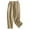 Khaki, variant on VERUGU Capri Pants for Women Fashion Elastic Waist Capris Loose Casual Cotton Linen Print Cropped Pants Beige XXL