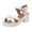 Beige, variant on ZTTD Fashion Womens Heels Breathable Lace-Up Shoes Casual Sandals White