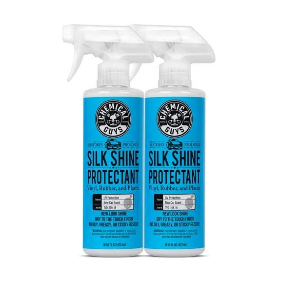 Chemical Guys TVD_109_1602 Silk Shine Spray-able Dry-to-The-Touch Dressing and Protectant for Tires, Trim, Vinyl, Plastic and More, Safe for Cars, Trucks, Motorcycles, RVs & More, 16 fl oz (2 Pack)