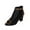 Brown, variant on VerPetridure Women's Sandals Summer Casual Mid-Cut Block Heel Zipper Black Leopard Mesh High-heeled Sandals