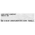 thumbnail image 2 of Crestliner Boat Logo Decals 2037279 | Glossy Tan Stickers (Pair), 2 of 2