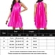 thumbnail image 2 of Vestido Corto Plisado Mini vestido Halter para mujer, sin espalda, estilo Sexy, holgado, sin mangas, ropa de fiesta Cgtredaw Rosa Roja Xl para Mujer, 2 of 7