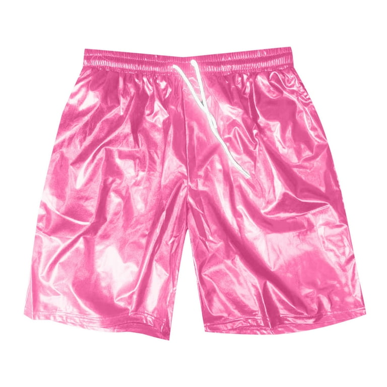 Youmylove Men's Athletic Running Shorts Mens Sexy Shorts Metallic