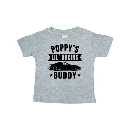 

Inktastic Poppy s Lil Racing Buddy with Car Silhouette Gift Baby Boy or Baby Girl T-Shirt