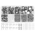 thumbnail image 2 of Fabricación de aretes,Kit para hacer aretes Adultos principiantes Anillos de salto abiertos,Kit de suministros para aretes Respaldos de aretes de mariposa,Partes traseras de aretes Postes para, 2 of 8