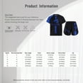 thumbnail image 5 of Hansber Kids Boys Boxing Uniform 2pcs Tracksuits Short Sleeve Boxer Shirt and Fighting Shorts Muay Blue 6, 5 of 5