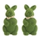 thumbnail image 1 of 2 piezas Simulación Moss Conejo Adornos Realista Creativo Corto Peluche Conejito Figurita Decoración artesanal para Pascua Sala de estar Oficina en el hogar (Verde), 1 of 6