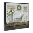 thumbnail image 3 of Stupell Industries Traditional Farmhouse Bathroom Counter Still Life Motivational Phrases Black Framed Giclee Art, 14 x 11, by Pam Britton, 3 of 8
