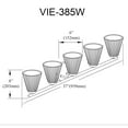 thumbnail image 2 of Dainolite 5 Light Incandescent Vanity Polished Chrome with Clear Ribbed Glass, 2 of 2
