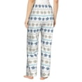 thumbnail image 3 of Naloa Sea Turtle Print Women’s Ultra-Soft Comfy Pajama Lounge Pants with Pockets & Drawstring, 3 of 8