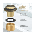 thumbnail image 1 of Bathtub Drain Toe Bath Tub Drain Kit with Two-Hole Overflow Faceplate, Bath Tub Drain Set Replacement Assembly, 1 of 7