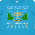 thumbnail image 4 of Inktastic Happy Chrismukkah Sweater Style with Menorah and Trees Boys or Girls Toddler T-Shirt, 4 of 5