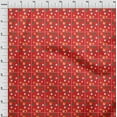 thumbnail image 3 of oneOone Georgette Viscose Red Fabric Merry Christmas Fabric For Sewing Printed Craft Fabric By The Yard 42 Inch Wide-XOC, 3 of 4
