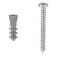 thumbnail image 1 of PAQUETE DE TORNILLOS Y TAQUETES DE 2 PULGADAS PLATA 12 PIEZAS, 1 of 1