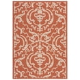 thumbnail image 2 of Safavieh Courtyard Dara Damask Indoor/Outdoor Area Rug, Terracotta/Natural, 5'3" x 7'7", 2 of 10