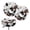 Cow Print, variant on ZIATUBLE Sunflower Cute Cat Chairs Decorative Cover Removable Padded Bar Stool Covers Round 14-16 Inch Stretchable Kitchen Bar Stool Chair Seat Cover Set of 2 for Party Wedding Date