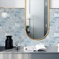 thumbnail image 4 of 2 Rolls Marble Wallpaper Borders for Mirror Frame Border Contact Paper for Bathroom Marble Frame Stickers for Wall Decor Vinyl Waterproof Peel and Stick Wallpaper Border,4"x95", 4 of 6