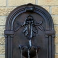 thumbnail image 5 of Sunnydaze Florence Solar with Battery Outdoor Wall Fountain 27" Iron Finish, 5 of 7