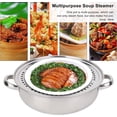 thumbnail image 3 of ZOUSSIQI Stainless Steel Steamer Pot, 28CM Food Grade Single Layer Stockpot Hotpot Steamer Steaming Cookware Kitchen Essential Steamer Pot CA919-36851, 3 of 9