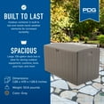 thumbnail image 3 of Plastic Development Group 130 Gallon Resin Outdoor Storage Deck Box, Gray, 3 of 10
