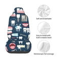 thumbnail image 4 of Wukai Dental Full Set Car Seat Covers with Soft Padding Universal Auto Front Seats Protector and Cushion Mat, 4 of 5