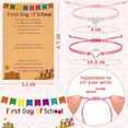 thumbnail image 2 of First Day of School Bracelet Mommy and Me, Prek Matching Wish Bracelets Set, Adjustable Bracelet for Boys Girls Gifts Stuff Bulk, 2 of 6