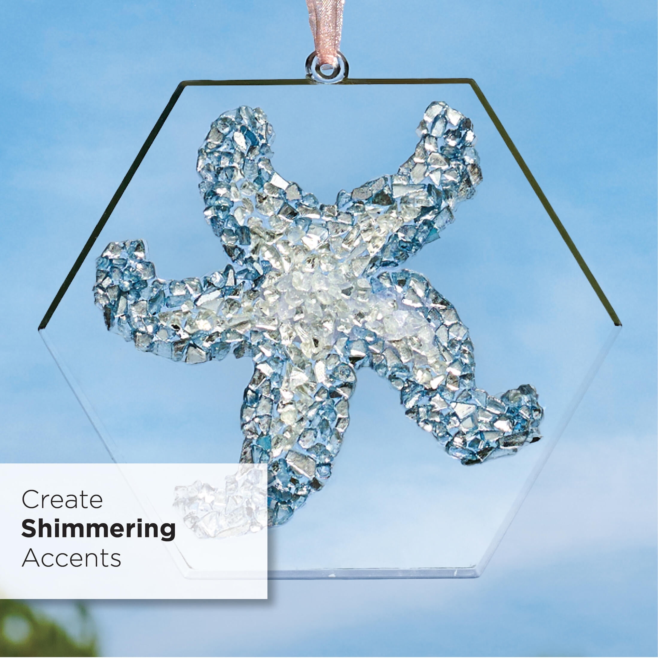 (2 pack) Fragment Effects Glass Chip Crafting Set, Starfish, 6 Piece