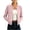 Pink, variant on LUVDA Minimalist Crew Neck Zip Jacket for Women Raglan Sleeve Clean Line Casual Outerwear