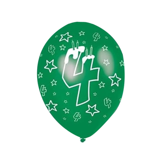Amscan Ballons en Latex pour 4e Anniversaire (Lot de 6)