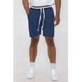 thumbnail image 2 of Weiv Mens Sweat Shorts Brushed French Terry Lightweight Shorts with Pockets Striped Band, 2 of 5