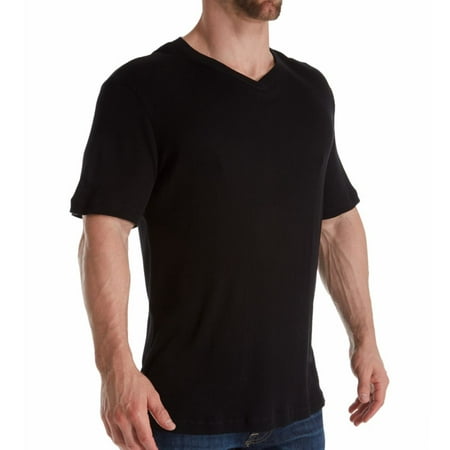 Silk Blend Camp Shirt - Men's Magic Silk 2407 Silk Blend Ribbed V-Neck T-Shirt