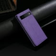 thumbnail image 6 of Allytech Flip Case for Google Pixel 6, Premium PU Leather Business Vintage Wallet Case with Cards Holder Stand Shockproof Slim Case for Google Pixel 6 - Purple, 6 of 6