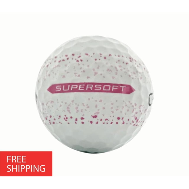 60 Callaway Supersoft Splatter 5A Pink by Mulligan Golf Balls - Used Golf Balls
