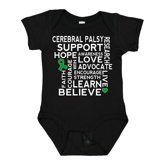 Inktastic Cerebral Palsy Awareness Support Walk Boys or Girls Baby Bodysuit