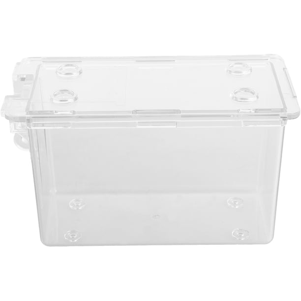 Porta tarjetas de plástico transparente, portátil, transparente, organizador de tarjetas, caja de almacenamiento de plástico vacía, porta tarjetas pequeño, caja para tarjetas de juego.