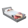 thumbnail image 3 of Pearls Bedding Set with Sheet & Covers, Seashells Starfish and Coral Underwater Life Summertime Seaside Illustration, Printed Bedroom Decor 2 Shams, 4 Sizes, Red Beige Grey, by Ambesonne, 3 of 3